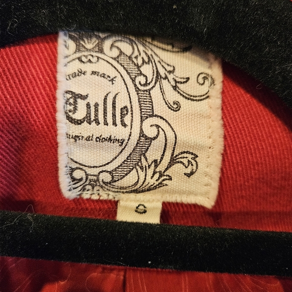 Anthropologie red double breasted coat - Picture 4 of 11